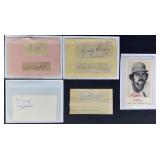 1940s-70s Baseball Player Signed Cut Autos+