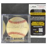 Werner 'Babe' Birrer Signed Baseball w/ JSA COA
