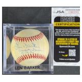 Len Barker 'Perfect Game 5-15-81' Signed Ball