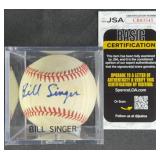 Bill Singer Signed Baseball w/ JSA COA
