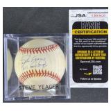 Steve Yeager 'W.S. M.V.P. 81' Signed Baseball