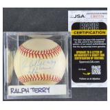 Ralph Terry '23 Wins 1962' Signed Baseball