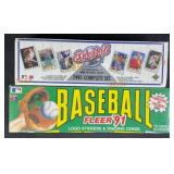 Sealed 1991 UD & Fleer Baseball Factory Card Set