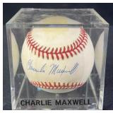 Charlie Maxwell Signed Official AL MLB Baseball