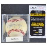 Walt Moryn Signed Baseball w/ JSA COA