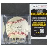 Pete Burnside '1959-60 Detroit Tigers' Signed Ball
