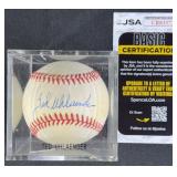 Ted Uhlaender Signed Baseball w/ JSA COA