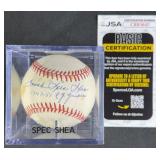 Frank 'Spec' Shea '1947-51 N.Y. Yankees' Signed