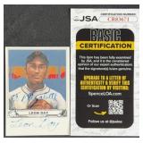 1992 Leon Day Signed Baseball Card w/ JSA COA
