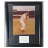Stan Musial Signed Index Card Display-JSA COA