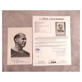 Fritz Chrisler Signed B&W Photograph-JSA LOA