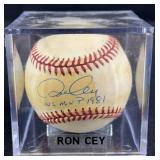 Ron Cey 'WS MVP 1981' Signed Baseball