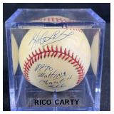 Rico Carty '1970 Batting Champion 366' Signed Ball