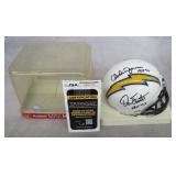 DanFouts/Charlie Joiner Signed Mini Helmet-JSA COA