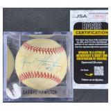 Darryl Hamilton #5 Signed Baseball w/ JSA COA