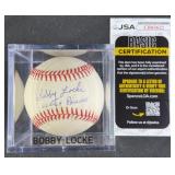 Bobby Locke '62-64 Phillies' Signed Baseball