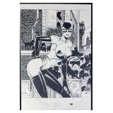 Jim Balent Signed & Remark Catwoman Print