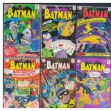 6pc Batman #178-197 DC Comic Books