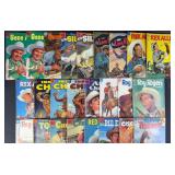 25pc Gold-Silver Age Western Comic Books