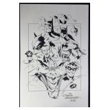 Chris Gardner 1996 Signed Batman Print