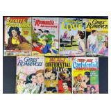 7pc Silver Age Romance Comic Books