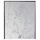 Greg LaRoque Signed Lady Death Original Art
