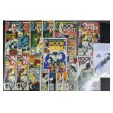 17pc Moon Knight Marvel Comic Books w/ #1s