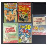 5pc Golden Age - Modern 3-D Comic Books