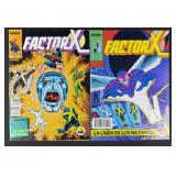 Factor X #6 & #22 1988-89 Spanish Color Comics