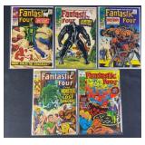 5pc Fantastic Four #61-110 Marvel Comic Books