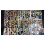 55pc Bronze Age Marvel Comic Books