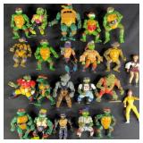 22pc Vintage TMNT Action Figures