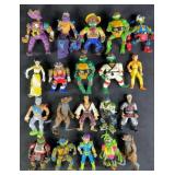 20pc Vintage TMNT Action Figures