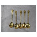 Antique Russian Silver Hallmarked Demitasse Spoons
