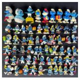 61pc Vintage Smurfs Vinyl & Toys w/ Holiday