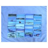 105pc Vintage Airplane Themed Postcards Lot