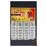Sportsman Dri-Pak Matches Store Display