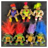 Vintage TMNT Trolls & Stone Protectors Figures