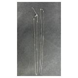 Sterling Silver 16" & 18" Necklaces