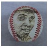 Artist Signed Jackie Robinson Photo Baseball
