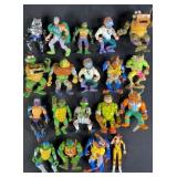 19pc Vintage TMNT Action Figures