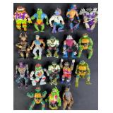 18pc Vintage TMNT Action Figures