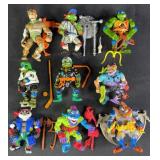 9pc Vintage TMNT Action Figures w/ Accessories