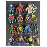 12pc Vintage TMNT Action Figures w/ Accessories