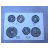 6pc Ancient Chinese Coins Lot