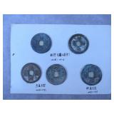 5pc Ancient Chinese Coins Lot