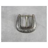 Vintage Blue Ribbon Tack Sterling Overlaid Buckle