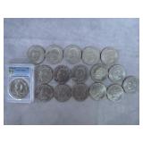 17pc 1971-1976 U.S Ike Dollars Lot