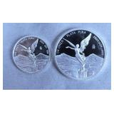 2023 Mexican Libertad 1/10 oz & 1/4 oz Coins