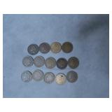 14pc 1891-1907 U.S. Indian Head Penny Lot